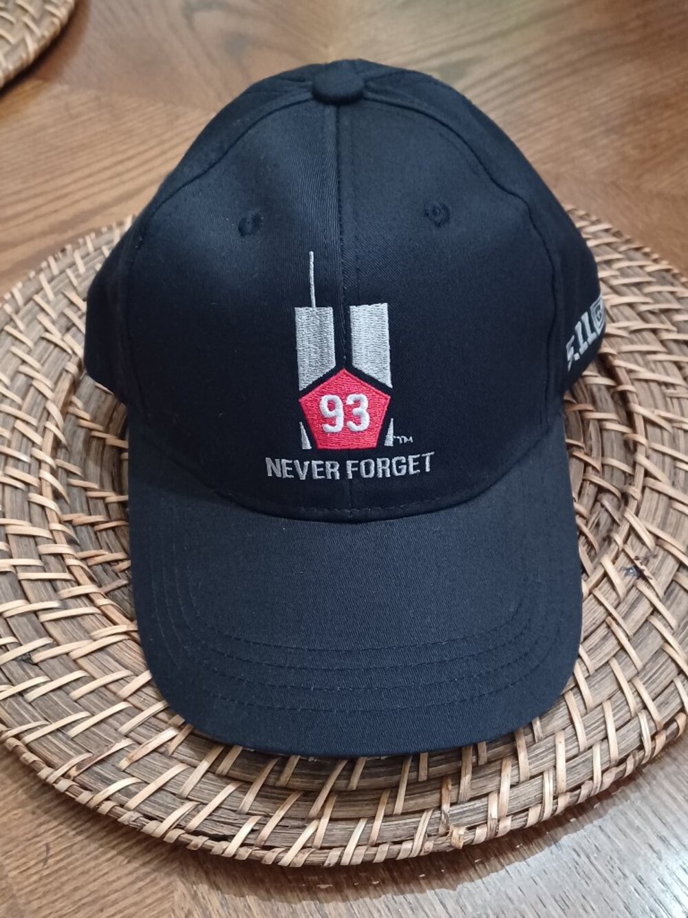 NEW! 5.11 Tactical 9/11 Memorial Hat "Never Forget Flight 93"